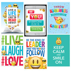 Inspire U™ Emoji Fun Posters, Pack of 6