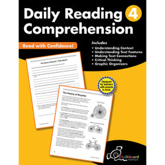 Daily Reading Comprehension Workbook, Grade 4