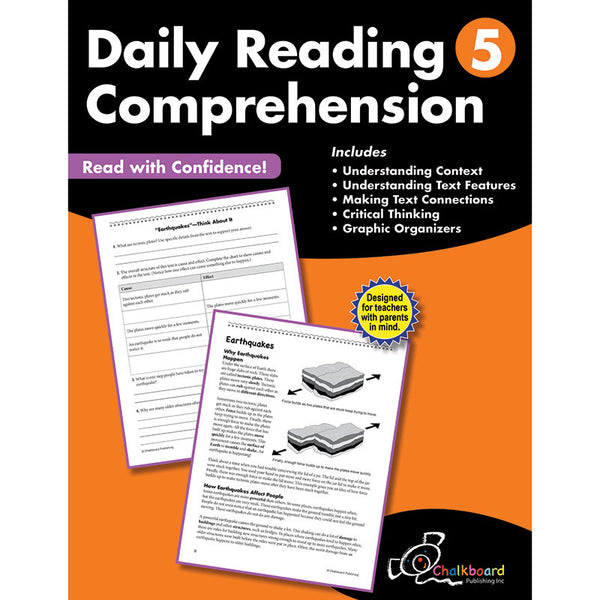 Daily Reading Comprehension Workbook, Grade 5