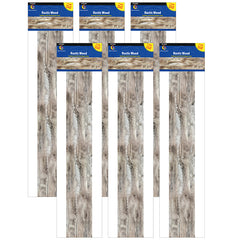 Rustic Wood Border, 35 Feet Per Pack, 6 Packs