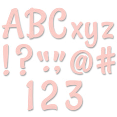 Stylish Blush 4" Designer Letters, 235/Pack