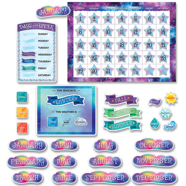 Mystical Magical Calendar Bulletin Board Set, 67 Pieces