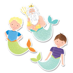 King Neptune & Friends 6" Designer Cut-Outs, 36/Pack