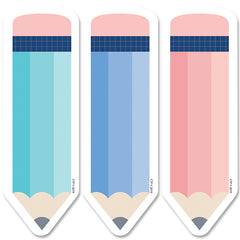 Calm & Cool Pencils 6" Designer Cut-Outs, 36/Pack