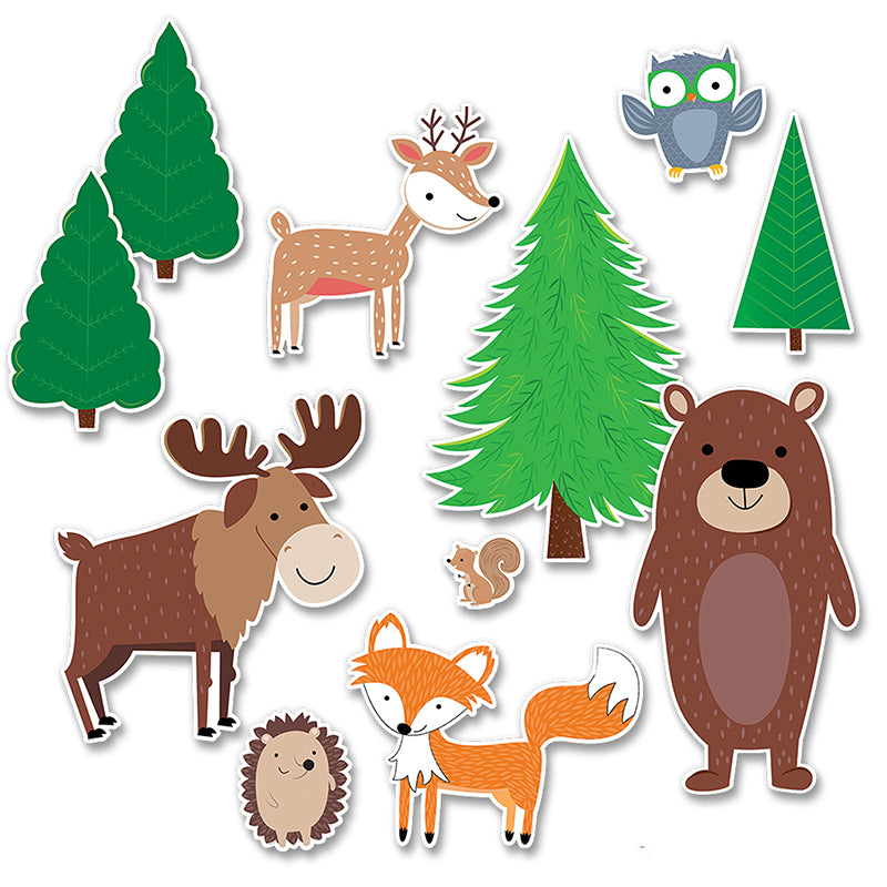 Jumbo Woodland Friends Bulletin Board Set, 11 Pieces