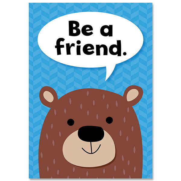 Be a friend Woodland Friends Inspire U Poster