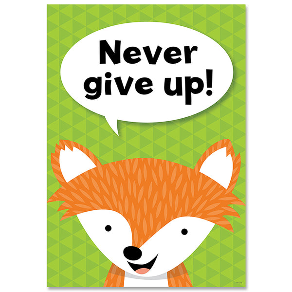 Never give up! Woodland Friends Inspire U Poster