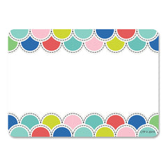 Poppin' Scallops Name Tag Labels, 36/Pack