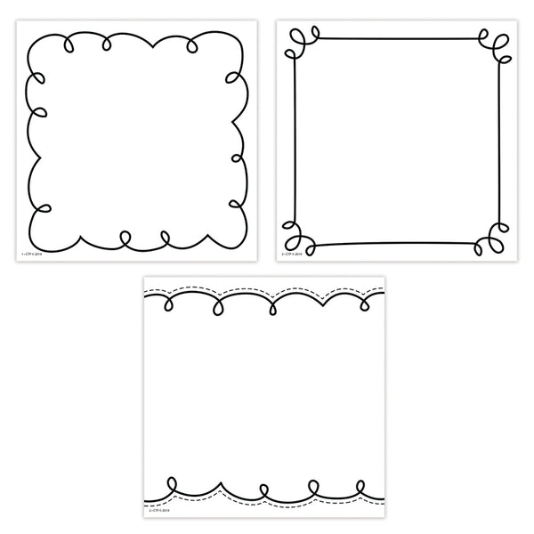 Loop-de-Loop Cards 6" Designer Cut-Outs, Pack of 36