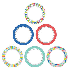 Color Pop Dots 3" Designer Cut-Outs, Pack of 36