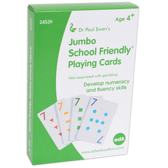 Jumbo School Friendly Playing Cards - Set of 56