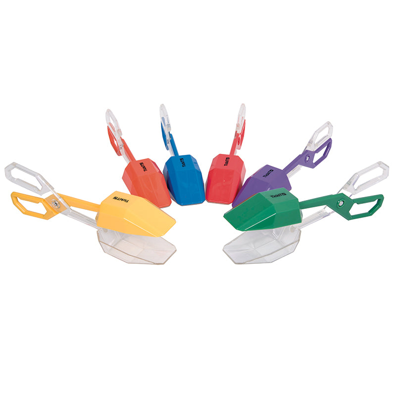 Rainbow Tongs - Set of 6