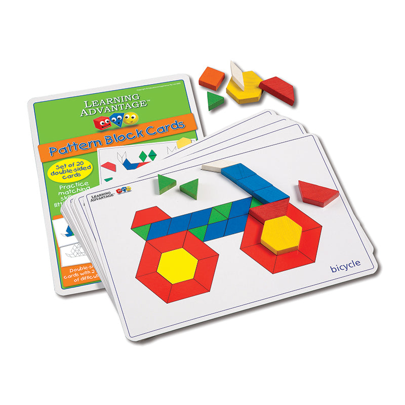 Pattern Block Cards - Set of 20