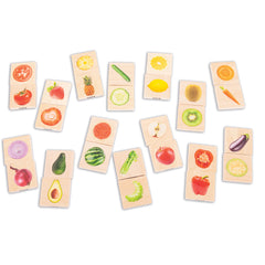 Wooden Fruit & Vegetable Match - Set of 28