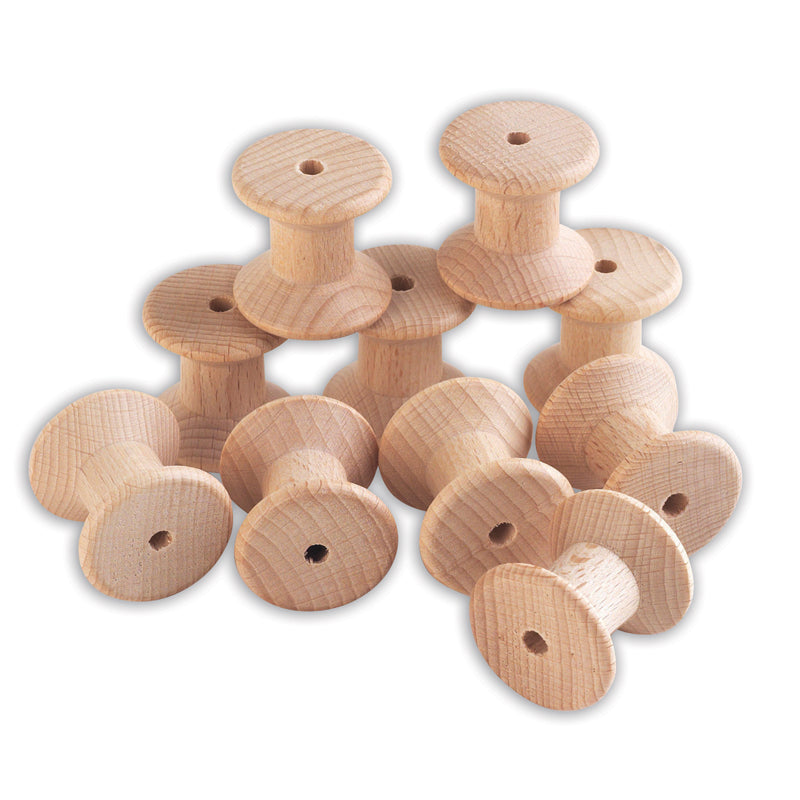 Wooden Spools - Set of 10