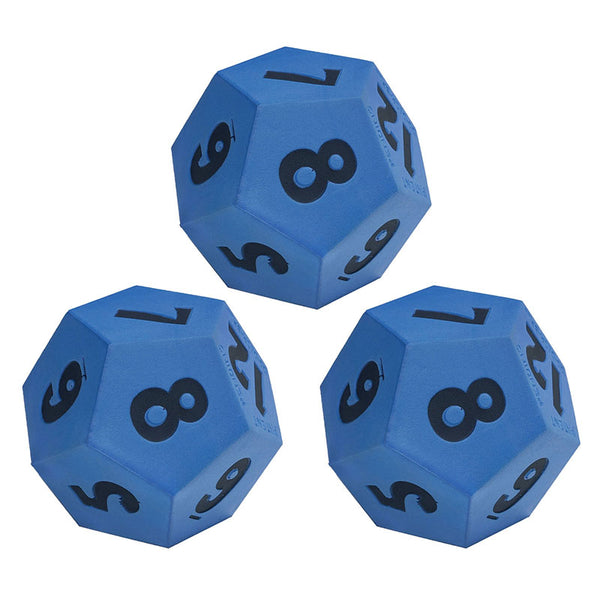 Jumbo 12-Sided Foam Die, Pack of 3