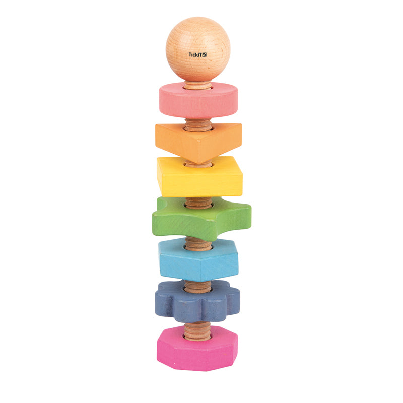 Rainbow Wooden Shape Twister