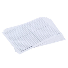 X-Y Axis Dry Erase Grid Boards - Set of 10