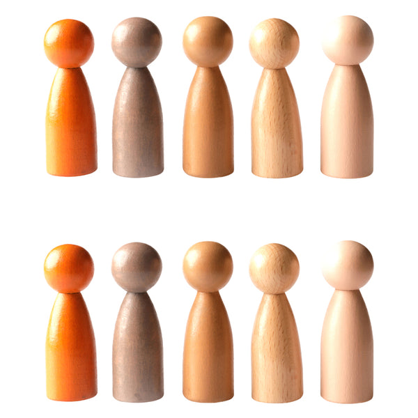 Peg People of the World - Set of 10