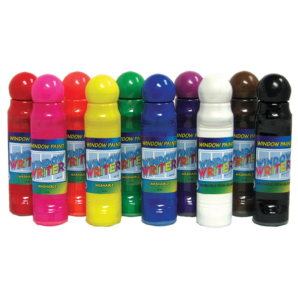 Window Writers Paint, 10 Colors, 48 ml each