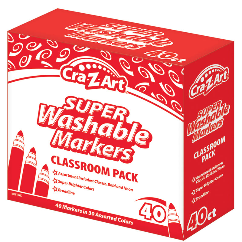 Cra-Z-Art® Washable Fine Line Markers, 40 count