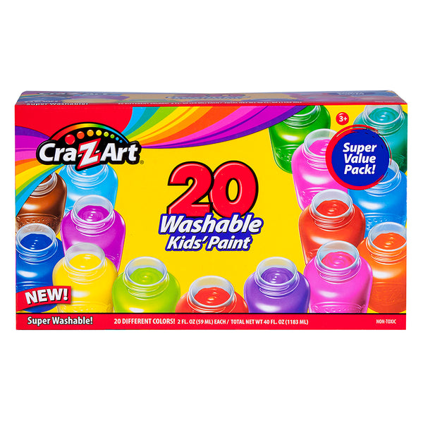 Washable Poster Kids Paint, 20 Count