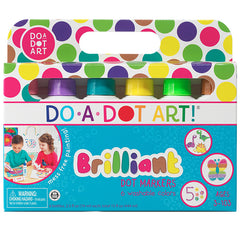 Washable Brilliant Dot Markers, 6 Colors