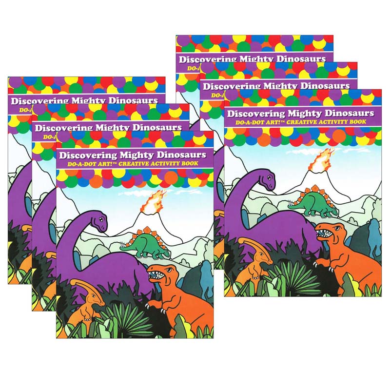 Discovering Mighty Dinosaurs Creative Art & Activity Book, Pack of 6