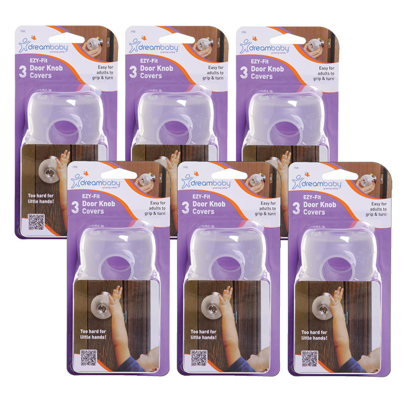 Door Knob Covers, 3 Per Pack, 6 Packs