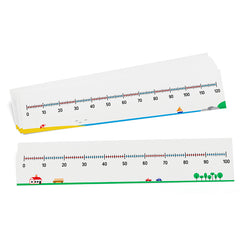 Write-On/Wipe-Off Number Lines 0-100/0-120, Pack of 10