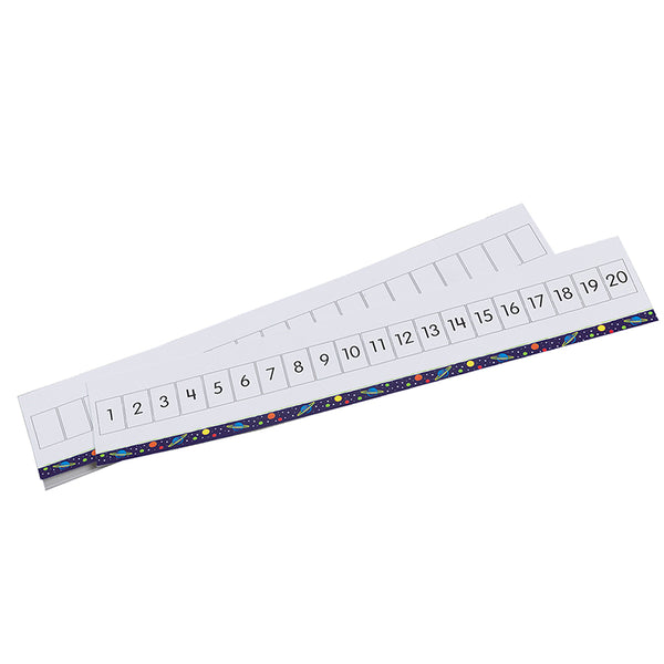 Write-On/Wipe-Off 1-20 Number Path, Set of 10