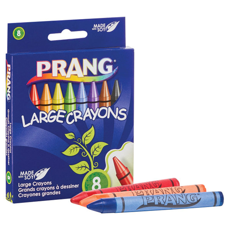 Soybean Crayons, Large, 8 Colors