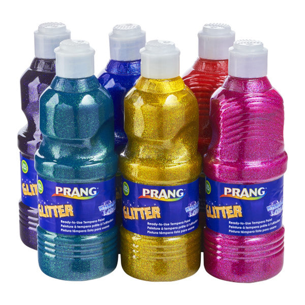 Washable Ready-to-Use Paint, 16 oz, Glitter, 6 Colors