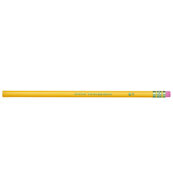 Original Ticonderoga® Pencils, No. 4 Extra Hard Yellow, Unsharpened, Box of 12