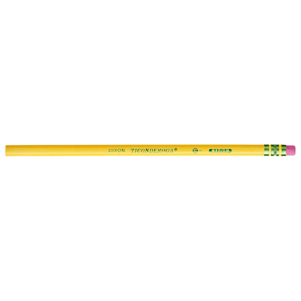 Original Ticonderoga® Pencils, No. 2-1/2 Medium Yellow, Unsharpened, Box of 12