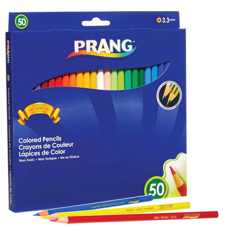 Colored Pencils, Presharpened, 50 Colors