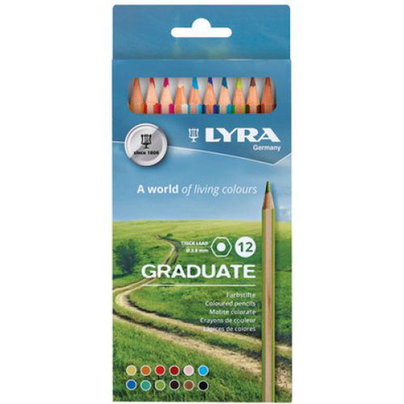 Graduate Colored Pencils, Cardboard Box of 12