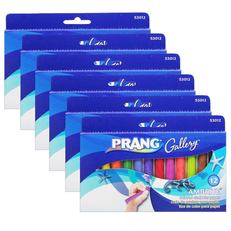 Ambrite™ Paper Chalk, 12 Per Pack, 6 Packs