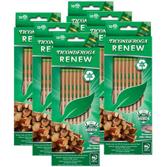 Renew Recycled Wood Pencils, Pack of 10, 6 Packs