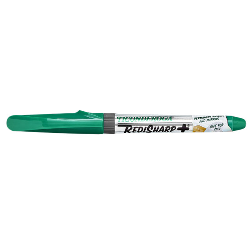 RediSharp+® Fine Point Permanent Markers, Green, Pack of 12