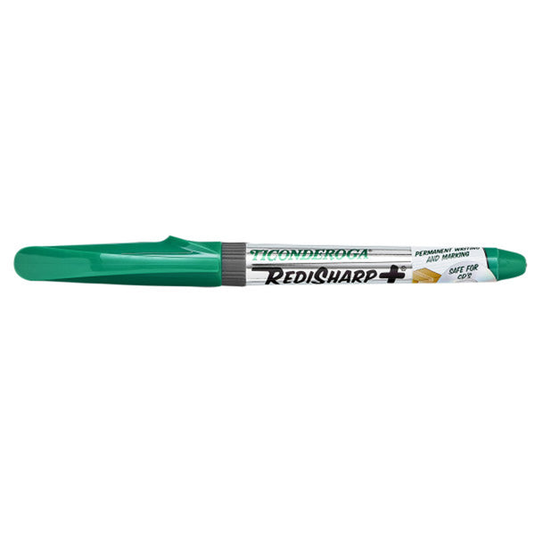 RediSharp+® Fine Point Permanent Markers, Green, Pack of 12