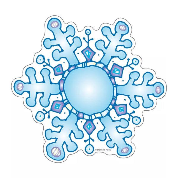 Snowflakes DJ Inkers Cut-Outs, 36 Pieces