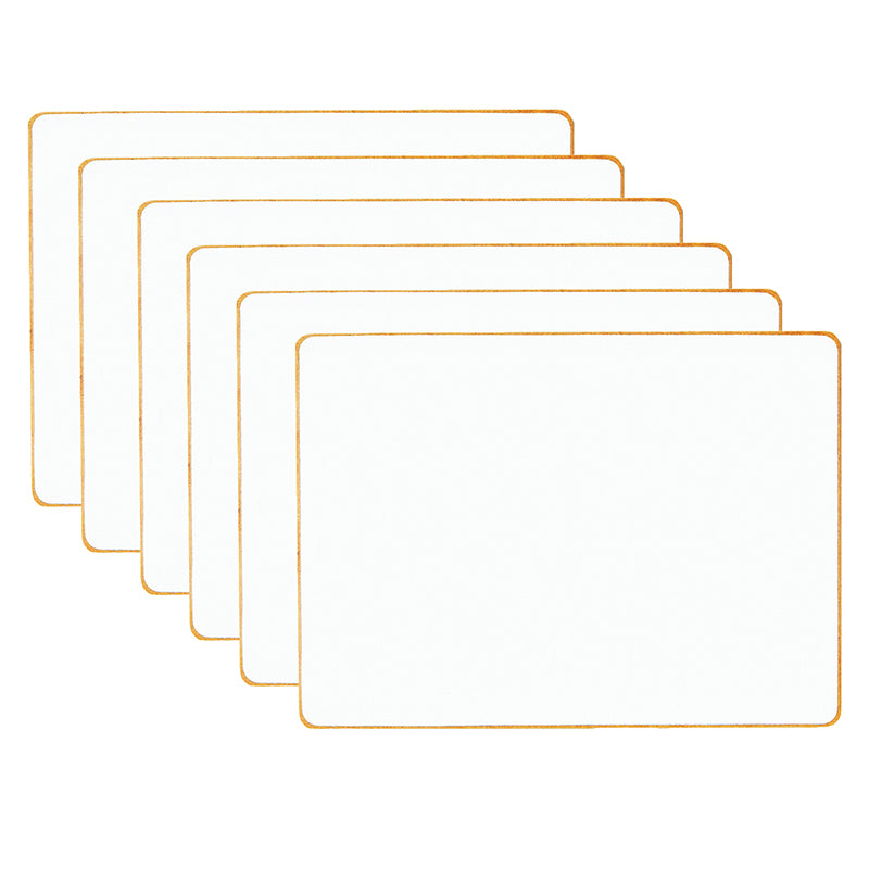 Double-sided Magnetic Dry-Erase Board, Blank, Pack of 6