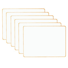 Double-sided Magnetic Dry-Erase Board, Blank, Pack of 6