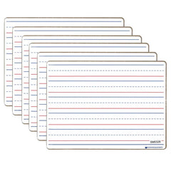 Double-sided Magnetic Dry-Erase Board, Line-Ruled/Blank, Pack of 6