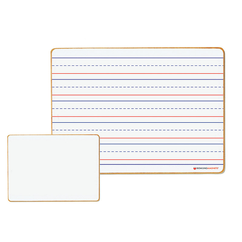 Double-sided Magnetic Dry-Erase Lined/Blank Board