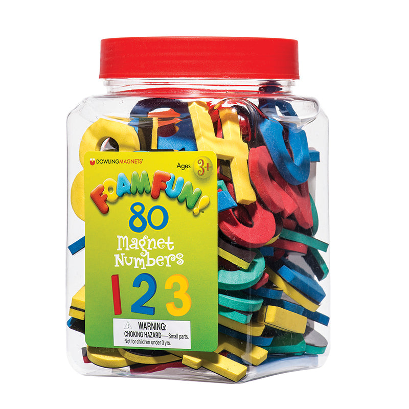 Foam Fun!™ Number Magnets, 80 Per Pack