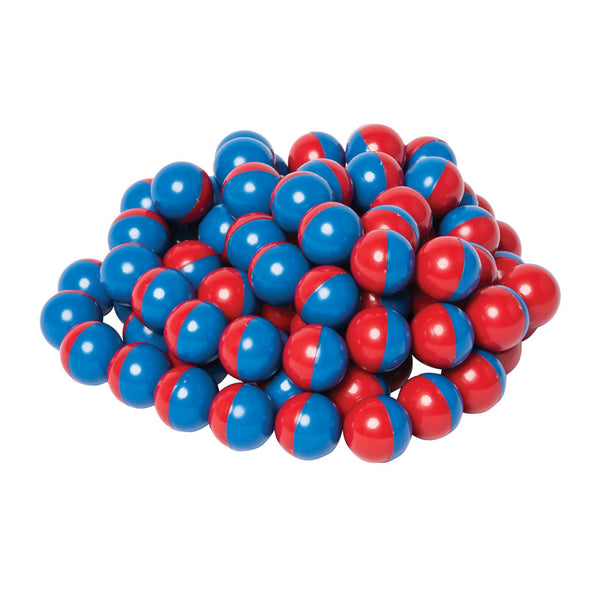 North/South Magnet Marbles (Red/Blue), Set of 100