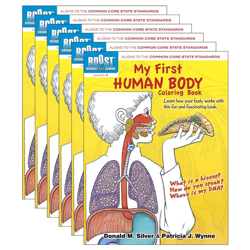 My First Human Body Coloring Book, Pack of 6