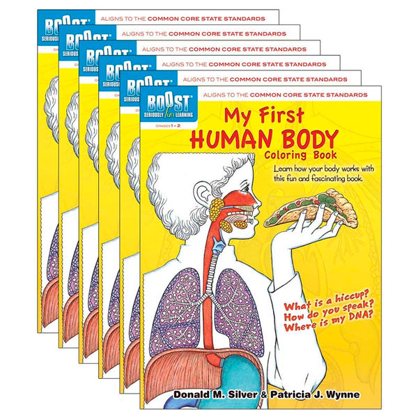 My First Human Body Coloring Book, Pack of 6